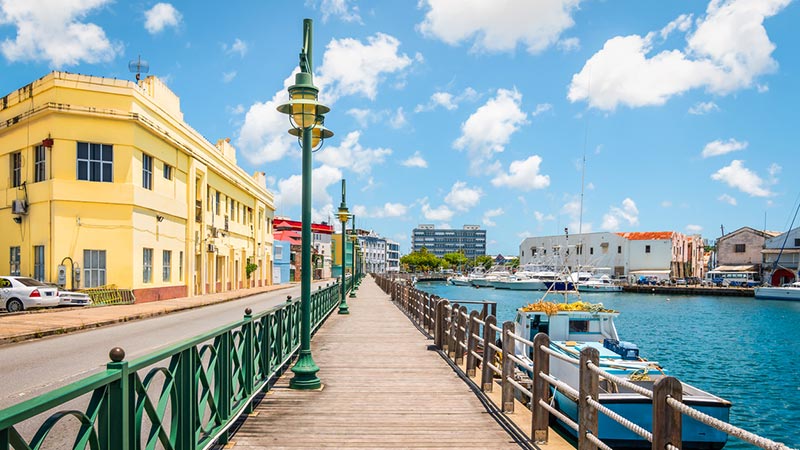 Avresa till Barbados, Västindien